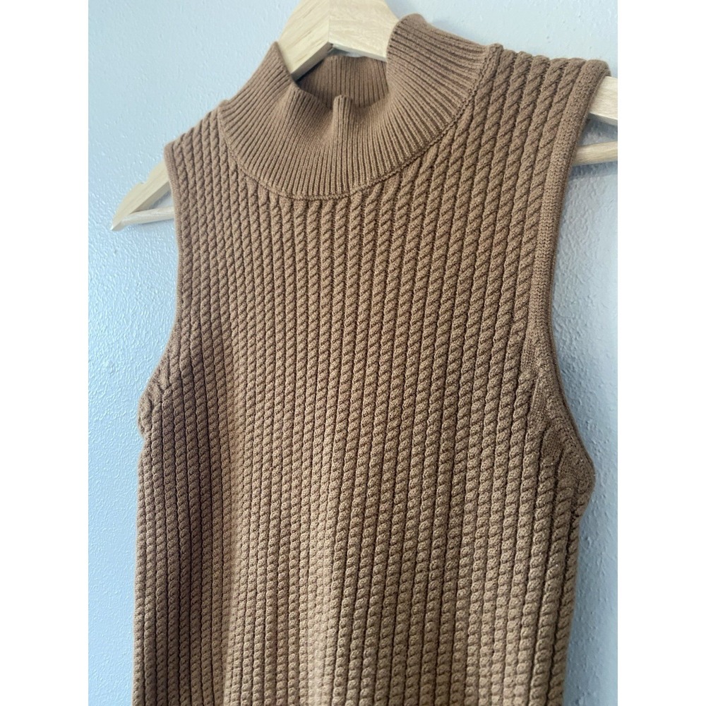 Elie Tahari Cable Knit Sweater Vest Women's Med Sz Med - Picture 2 of 8
